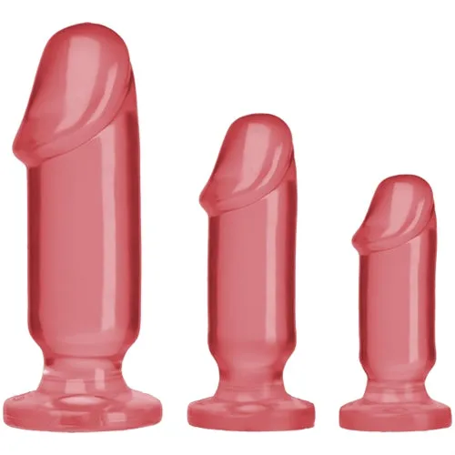 Doc Johnson Anal Crystal Jellies Anal Starter Kit Pink