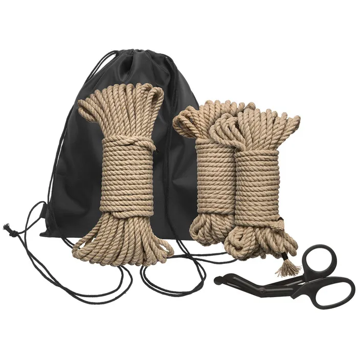 Doc Johnson Couples Kink Bind And Tie Initiation 5 Piece Hemp Rope Kit