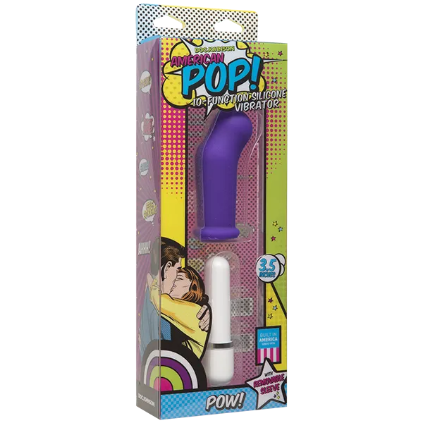 Doc Johnson Vibrators American Pop Pow Purple