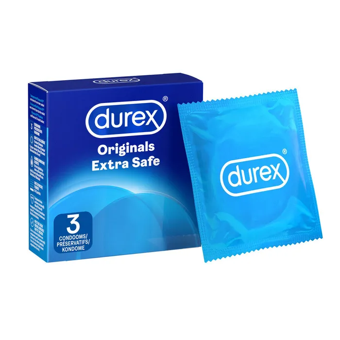 Durex Condoms Male Sex Toys Durex Extra Safe Regular Fit Condoms 3 Pack