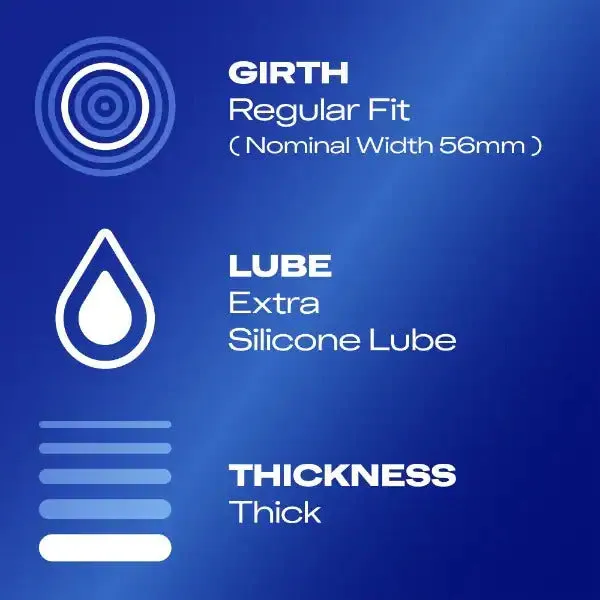 Durex Condoms Male Sex Toys Durex Extra Safe Regular Fit Condoms 3 Pack
