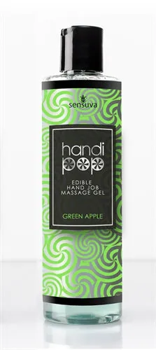 Enhancers Sensuva Handi Pop Handjob Massage Gel Green Apple 42 Oz