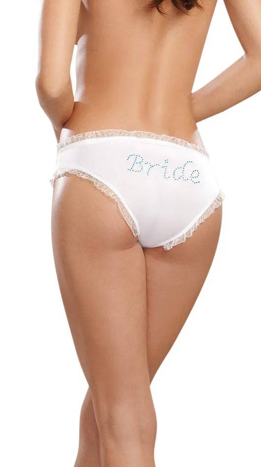 Female Sex Toys Dreamgirl Bride Panty White Medium