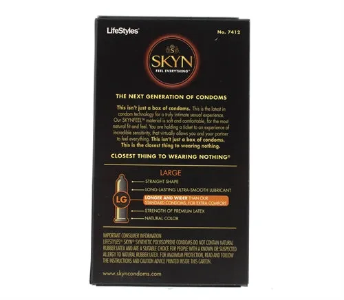 Female Sex Toys Lifestyles Skyn Large 12 Pack Lifestyle Condoms