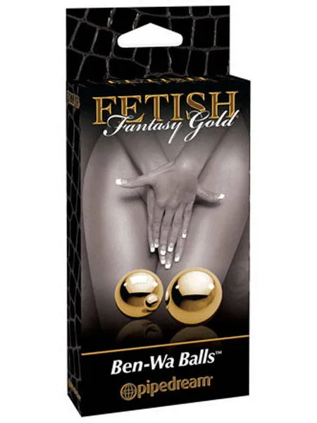 Female Sex Toys Pipedream Products Fetish Fantasy Gold BenWa Balls Gold