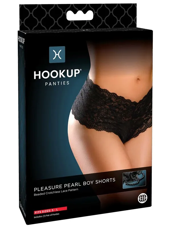 Female Sex Toys Pipedream Products Hookup Pleasure Pearl Boy Shorts Fits Size SL Female Sex Toys Pipedream Products Hookup Pleasure Pearl Boy Shorts Fits Size SL