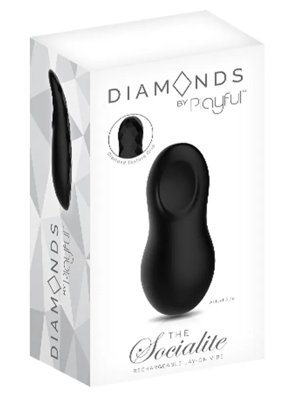 Female Sex Toys Playful Playful Diamonds The Socialite Rechargeable LayOn Vibe Black Female Sex Toys Playful Playful Diamonds The Socialite Rechargeable LayOn Vibe Black