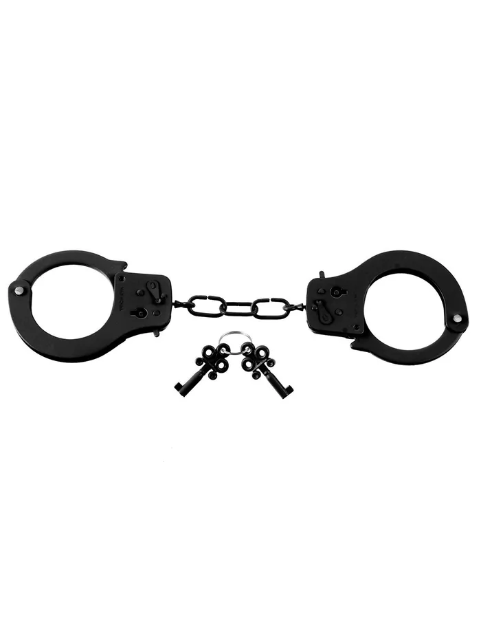 Fetish Fantasy Series Designer Metal Handcuffs Black Pipedream Couples