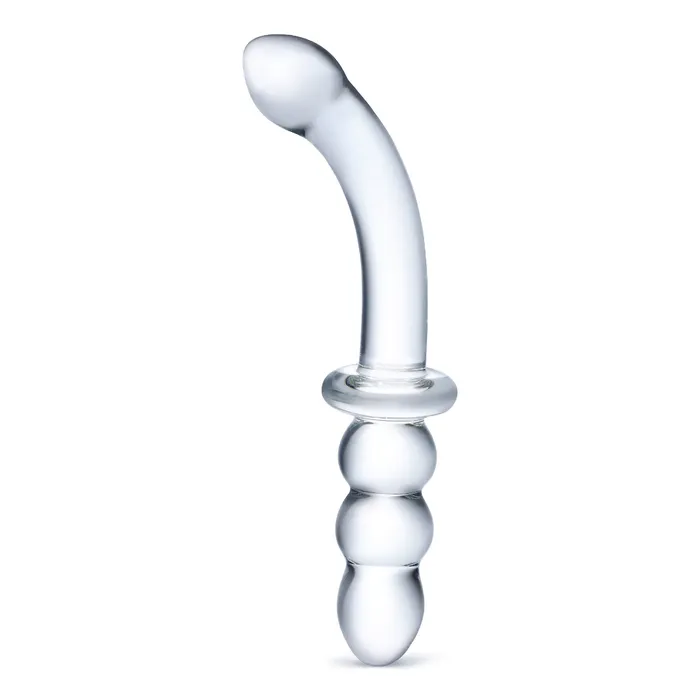 Glas Dildos 8 Inch Ribbed GSpot Glass Dildo Clear