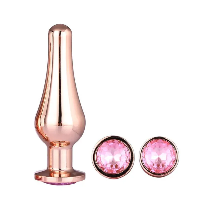 Gleaming Butt Plug Set Rose Gold Dream Toys Anal