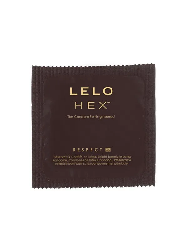 HEX Condoms Respect XL 12 Pack Lelo Male Sex Toys HEX Condoms Respect XL 12 Pack Lelo Male Sex Toys