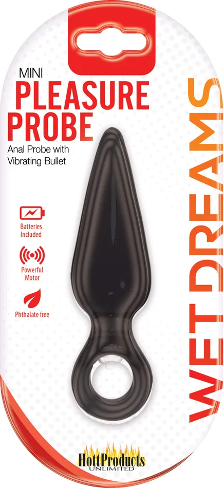 Hott Products Anal Wet Dreams Mini Pleasure Probe Black