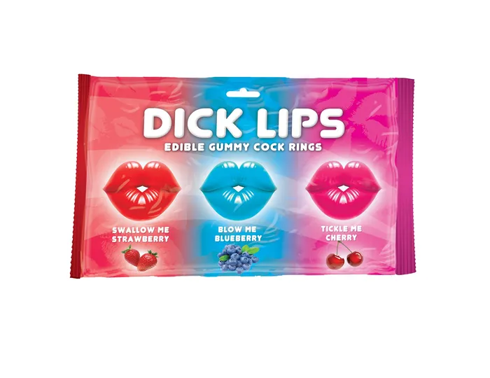 Hott Products Dildos Dick Lips Edible Gummy Cock Rings