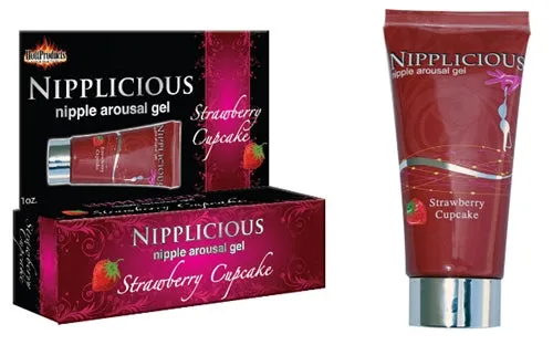 Hott Products Vibrators Nipplicious 1 Fl Oz Strawberry Cupcake Boxed