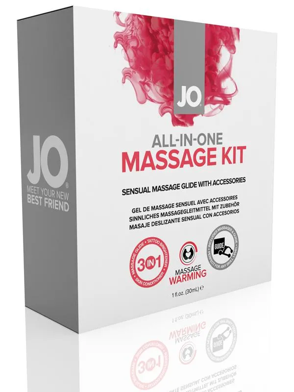 JO AllInOne Massage Glide Kit Warming 3 30ml JO Couples