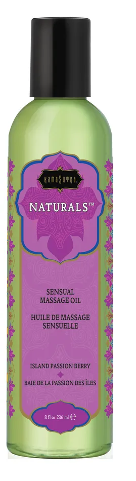 Kama Sutra Naturals Massage Oil Island Passion Berry 8 Fl Oz Couples