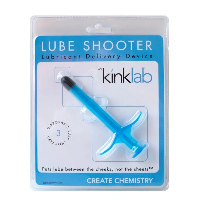 Kinklab Vibrators Lube Shooter Blue