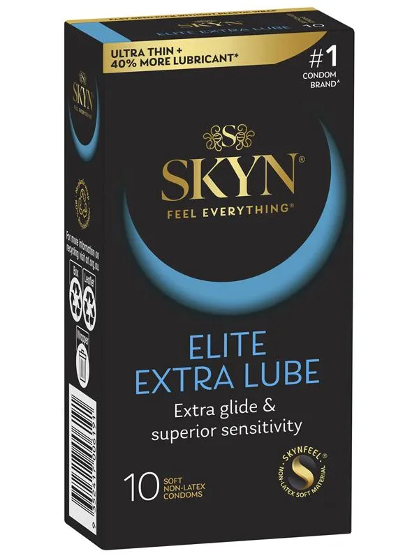 LifeStyles Male Sex Toys Skyn Elite Extra Lubricated 10Pk