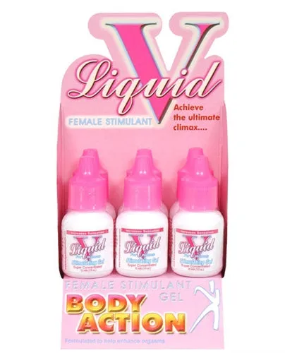 Liquid v for Women 6 Pack Bottle Display Body Action Enhancers