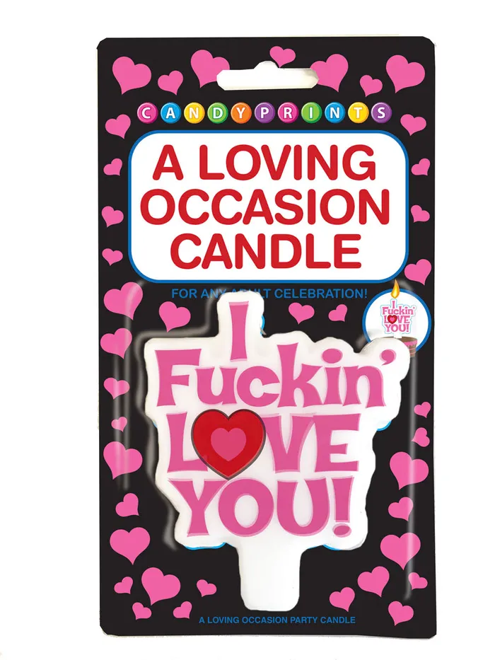 Little Genie Vibrators I FCkin Love You Candle