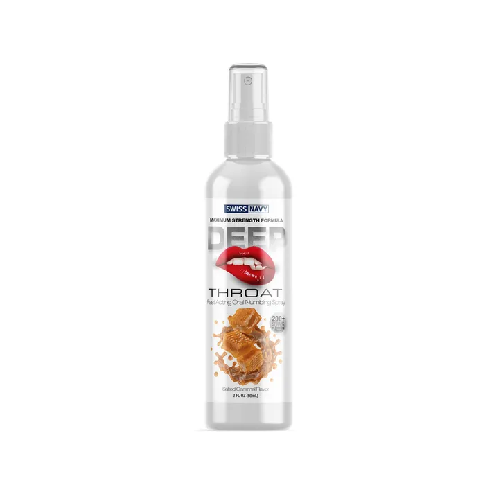 MD Science Lab Swiss Navy Deep Throat Spray Salted Caramel 2 Fl Oz Male Sex Toys MD Science Lab Swiss Navy Deep Throat Spray Salted Caramel 2 Fl Oz Male Sex Toys