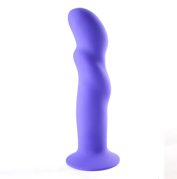Maia Toys Dildos Riley Silicone Swirled Dong Neon Purple