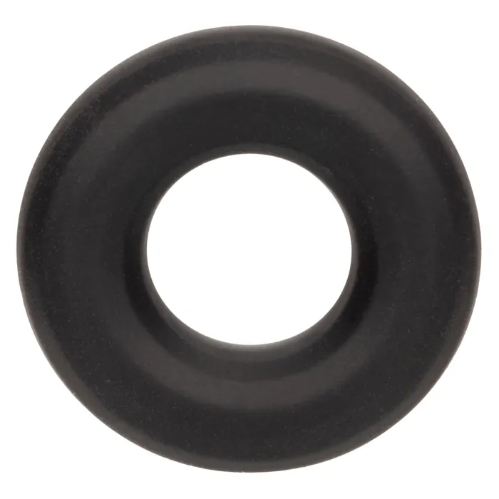 Male Sex Toys Alpha Liquid Silicone Prolong Medium Ring Black CalExotics