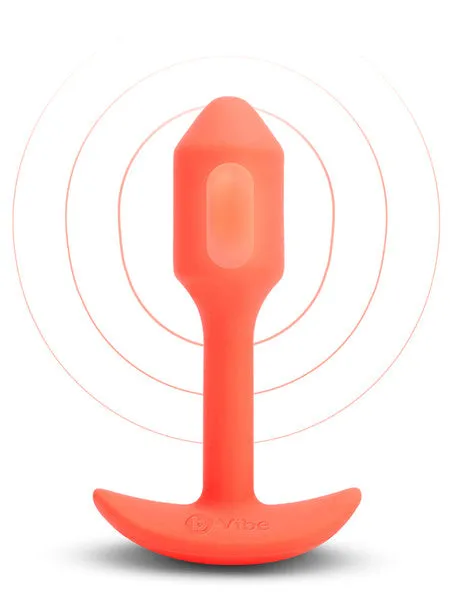 Male Sex Toys bVibe Vibrating Snug Plug Small Orange size 1 BVibe Male Sex Toys bVibe Vibrating Snug Plug Small Orange size 1 BVibe