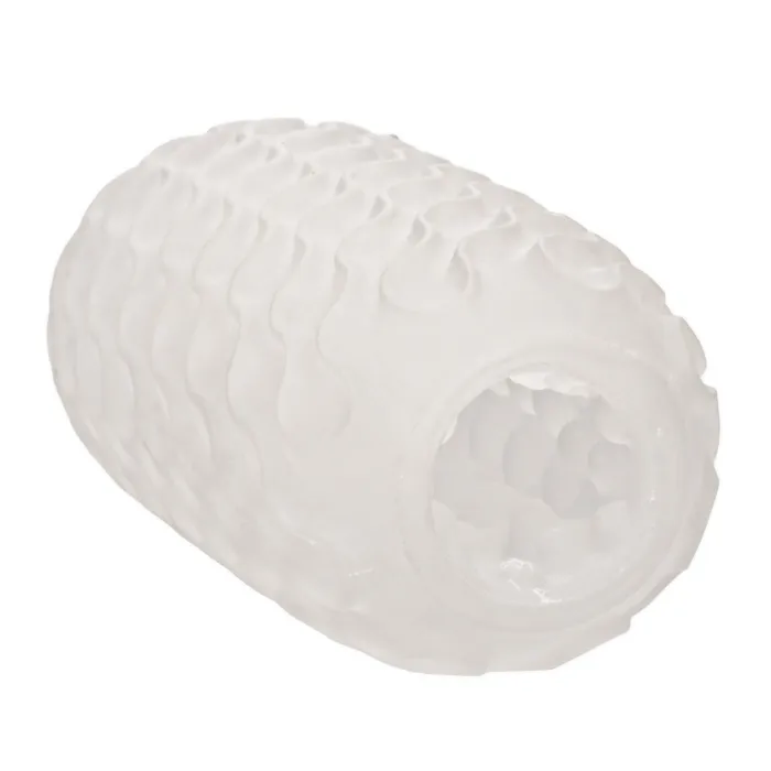 Male Sex Toys Boundless Reversible Nubby Stroker Clear CalExotics