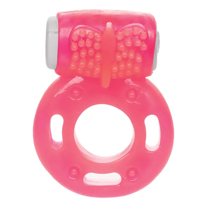Male Sex Toys CalExotics Foil Pack Vibrating Ring Pink