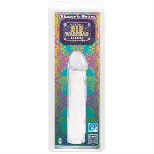 Male Sex Toys Doc Johnson Big Warhead Sleeve Clear