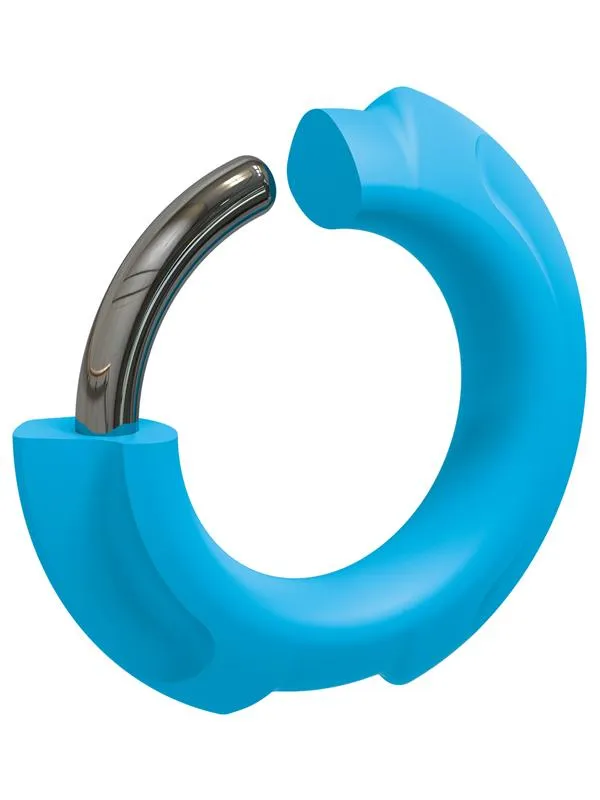 Male Sex Toys Doc Johnson OptiMALE FlexiSteel Silicone Metal Core Cock Ring 35mm Blue Male Sex Toys Doc Johnson OptiMALE FlexiSteel Silicone Metal Core Cock Ring 35mm Blue