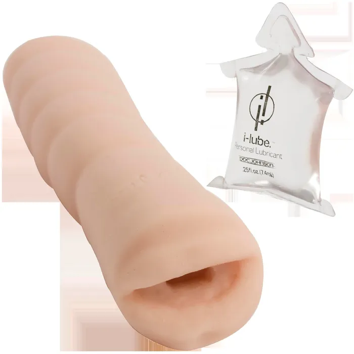 Male Sex Toys Doc Johnson Quickies to Go Ultraskyn Masturbator Mouth