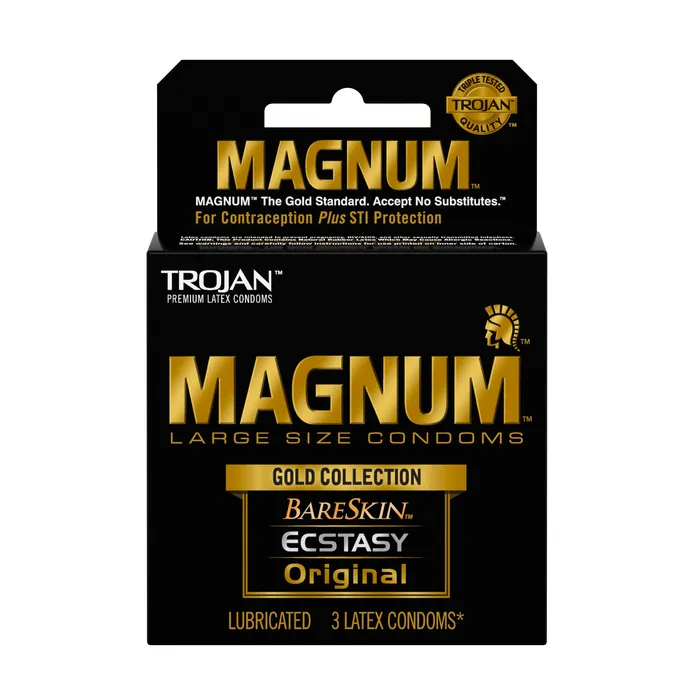 Male Sex Toys Trojan Magnum Large Size Gold Collection Condoms 3 Pack Trojan Condoms Male Sex Toys Trojan Magnum Large Size Gold Collection Condoms 3 Pack Trojan Condoms