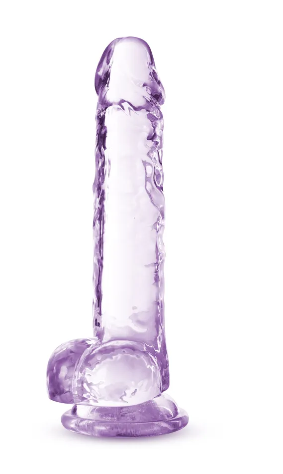 Naturally Yours 7 Inch Crystalline Dildo Amethhyst Blush Dildos