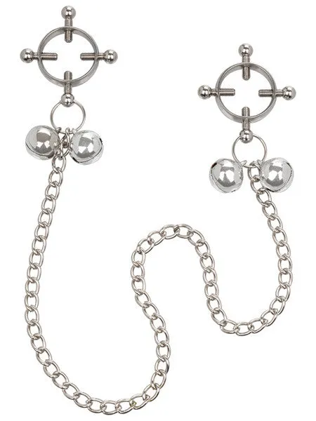 Nipple Grips 4Point Nipple Press with Chain CalExotics Nipple Clitoral Toys Nipple Grips 4Point Nipple Press with Chain CalExotics Nipple Clitoral Toys