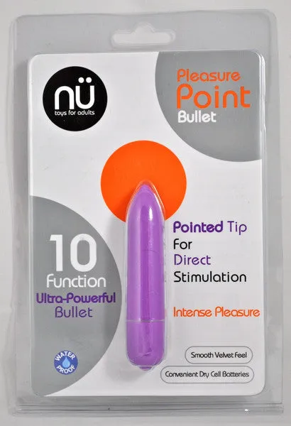 Novel Creations Vibrators NU Sensuelle SWet Pleasure Point Bullet Purple