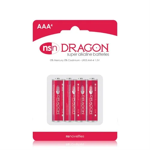 nsnovelties Enhancers Dragon Alkaline Batteries AAA 4 Pack