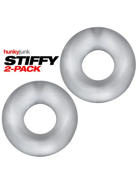 Oxballs STIFFY 2pack bulge cockrings CLEAR ICE Anal