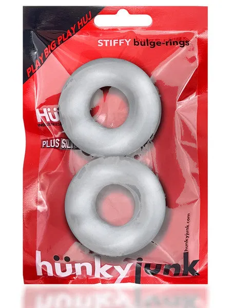 Oxballs STIFFY 2pack bulge cockrings CLEAR ICE Anal