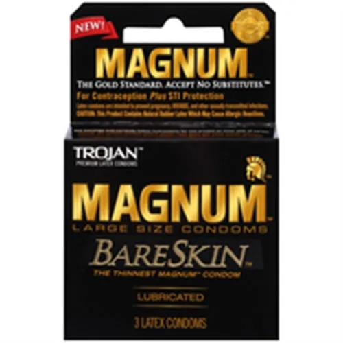 Paradise Marketing Trojan Magnum Bareskin 3 Pack Enhancers