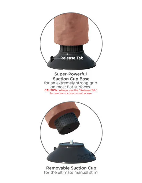 Pipedream Products Dildos King Cock 7 in Vibrating Cock Tan