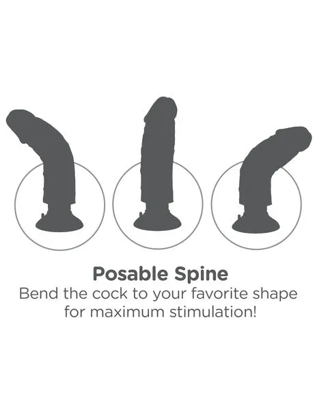 Pipedream Products Dildos King Cock 7 in Vibrating Cock Tan