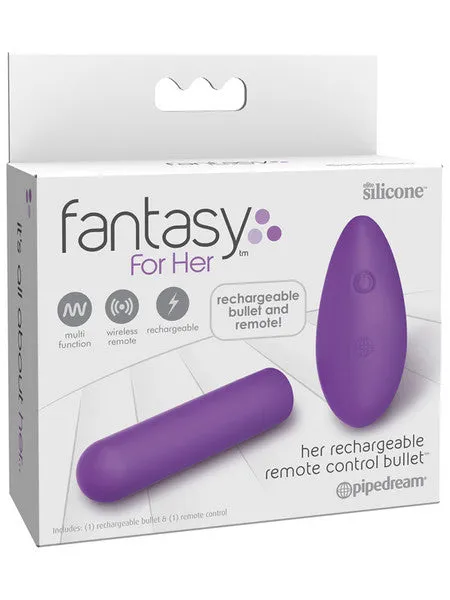 Pipedream Products Female Sex Toys Fantasy For Her Her Rechargeable Remote Control Bullet Pipedream Products Female Sex Toys Fantasy For Her Her Rechargeable Remote Control Bullet