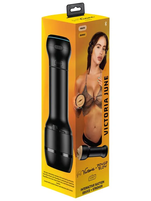 PowerBlow and Feel Victoria June Mouth Combo Set Kiiroo Male Sex Toys
