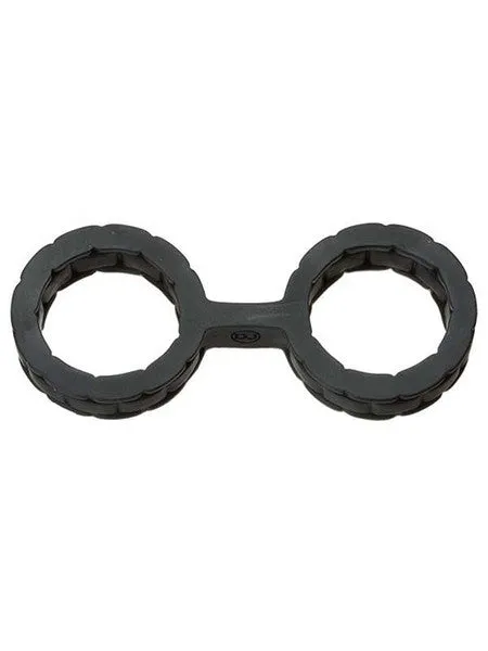 Restraints Doc Johnson Japanese Bondage Silicone Cuffs Small Black