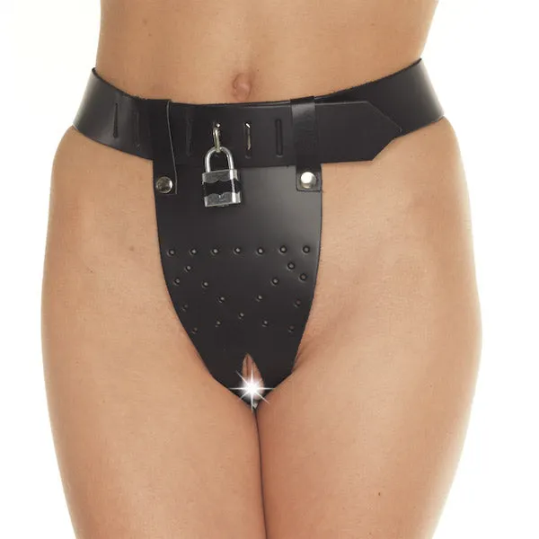 Rimba Leather Chastity Brief Male Sex Toys