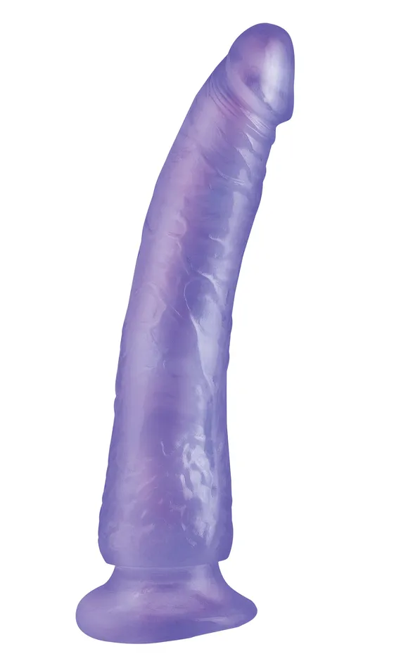 Sale Dildos Basix Rubber Works Slim 7 Inch With Suction Cup Purple