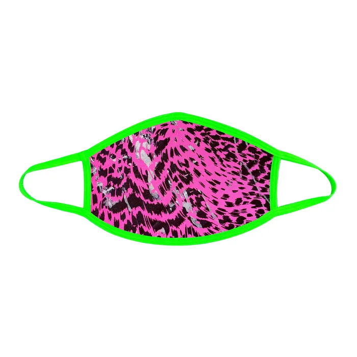 Sale Female Sex Toys Toxic Kitty Uv Face Mask With Neon Green Trim