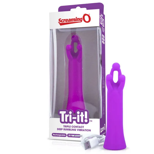 Screaming O Charged Triit Purple 6 Pack Vibrators